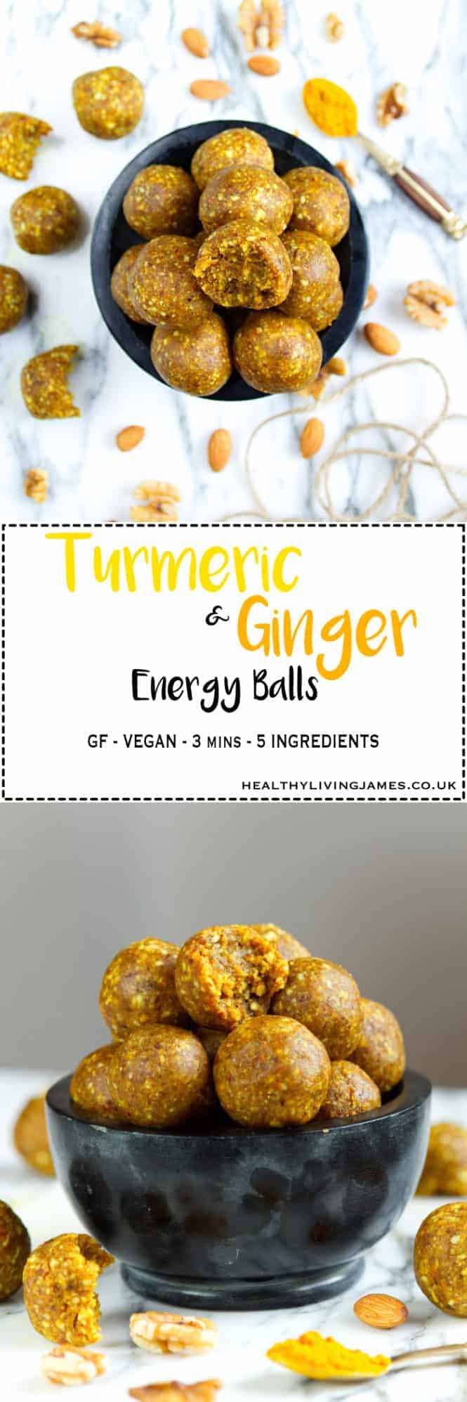 Turmeric & Ginger Energy Balls Healthy Living James