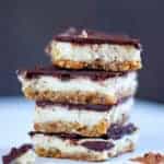 Chocolate Cheesecake Squares bite