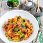 Jackfruit Puttanesca Pasta