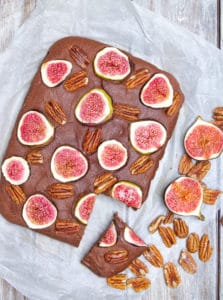 Chocolatey Fig & Pecan Brownies square