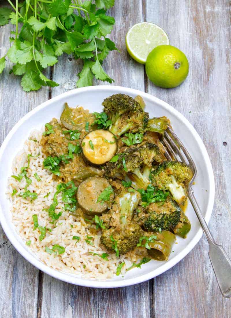 Veggie Thai Green Curry - Healthy Living James