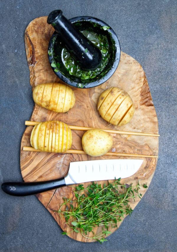 Thyme Infused Hasselback Potatoes Healthy Living James