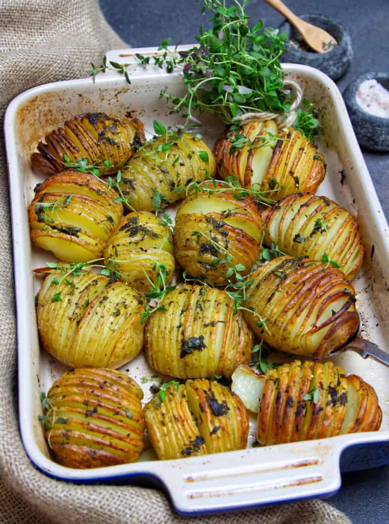 Thyme Infused Hasselback Potatoes Healthy Living James