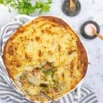 Zero Waste Veggie Pie Top open