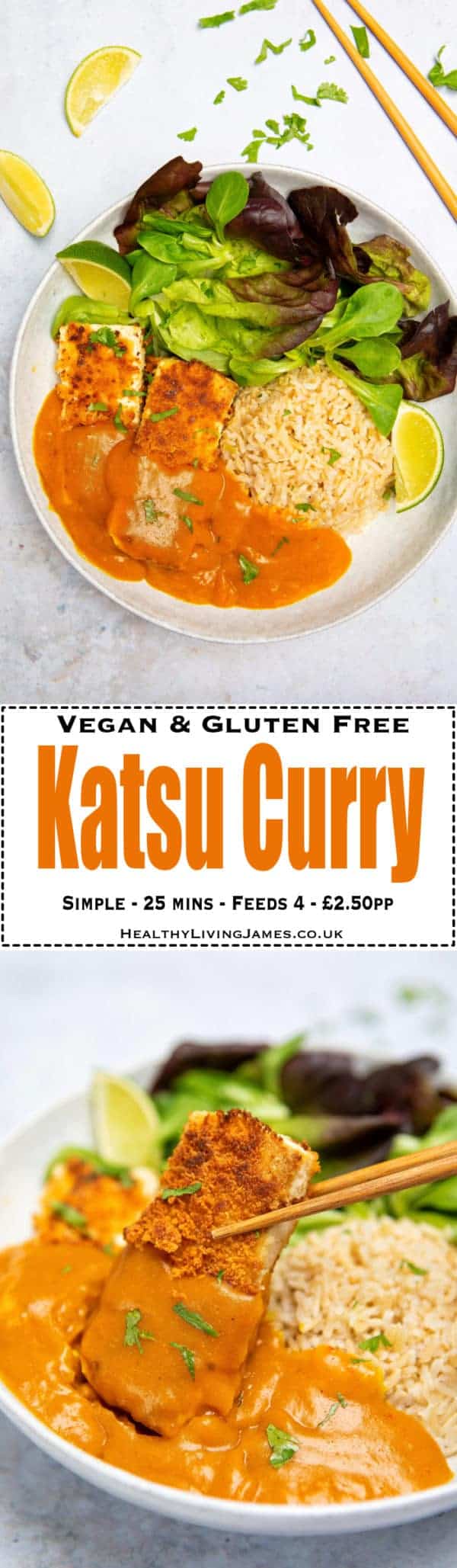 Tofu Katsu Curry Healthy Living James Vegan & Gluten Free Homemade