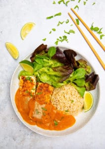 Tofu Katsu Curry (gluten free & vegan)