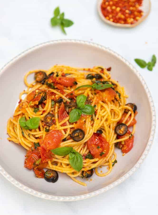 10 Minute Spicy Pasta Healthy Living James healthy gluten free