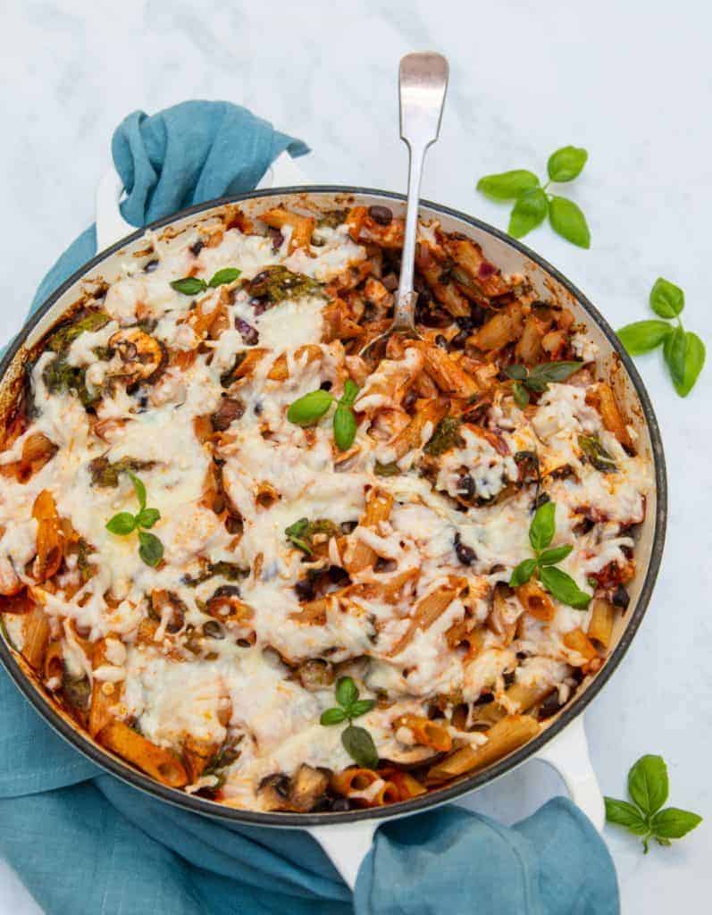 Easy One Pot Pasta Bake Simple Gluten Free Vegan Pasta Bake