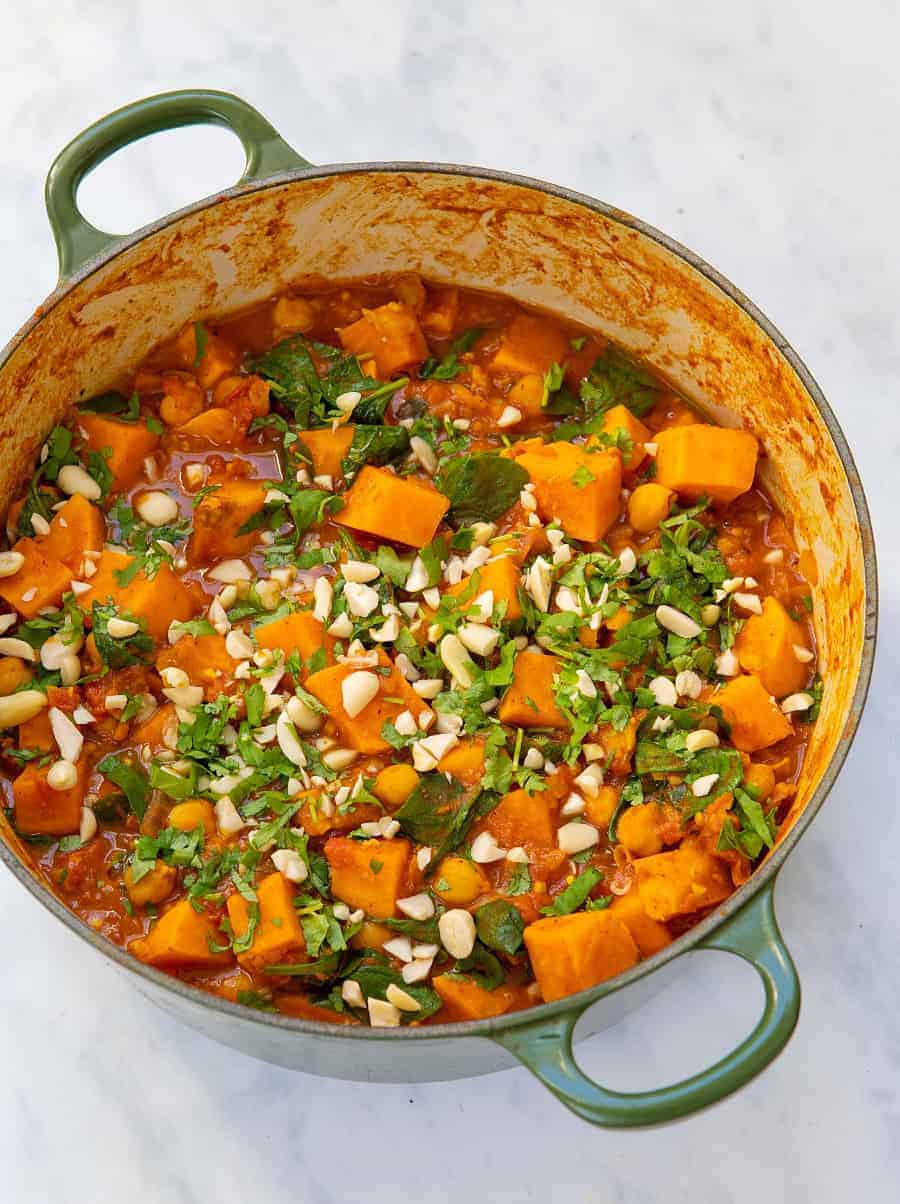 Peanut &amp; Sweet Potato Stew - Healthy Living James 30 mins gluten free &amp; vegan dinner at £1pp