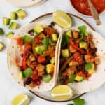 One Pan Tofu Fajitas.