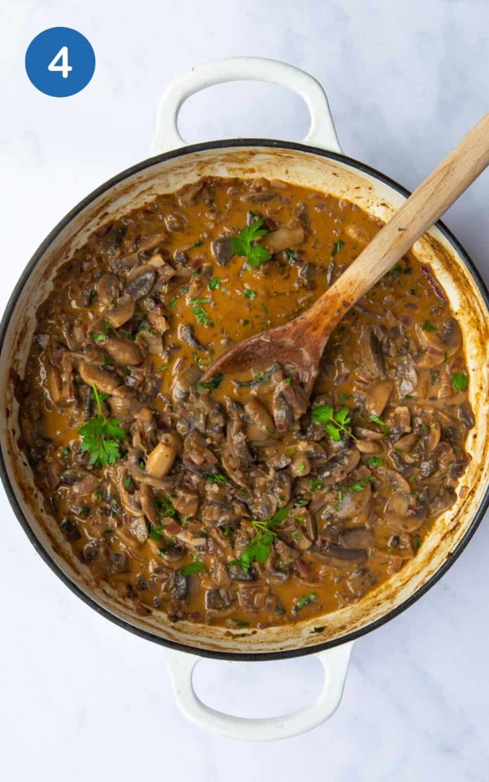 One Pot Vegan Mushroom Stroganoff - Healthy Living James