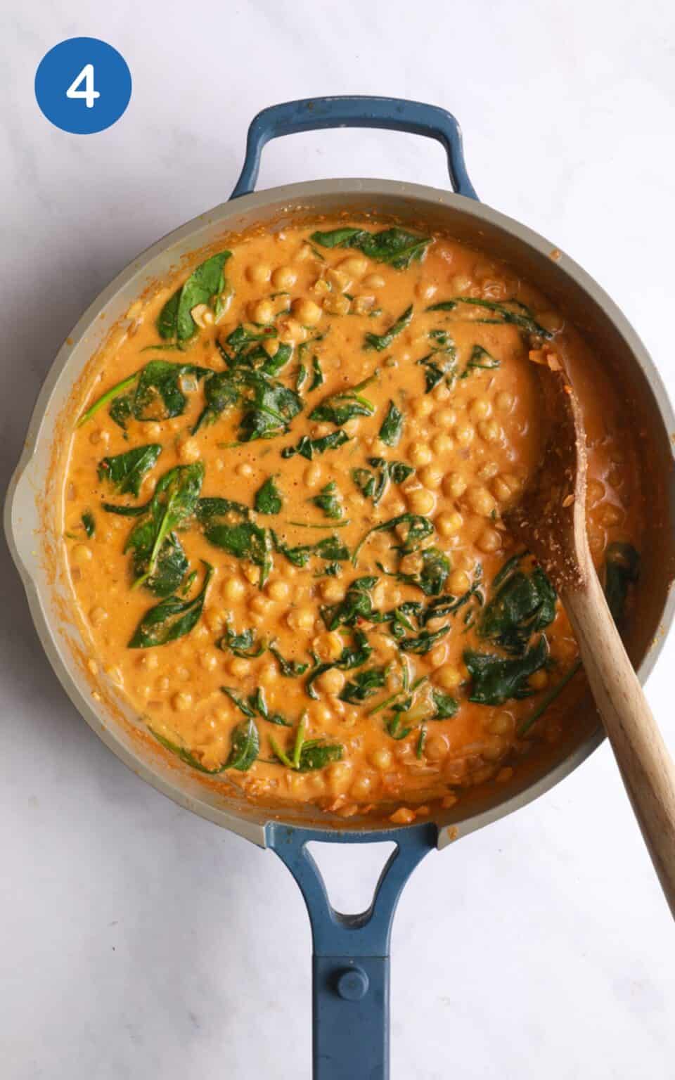 10 Minute Chickpea And Spinach Curry - Healthy Living James