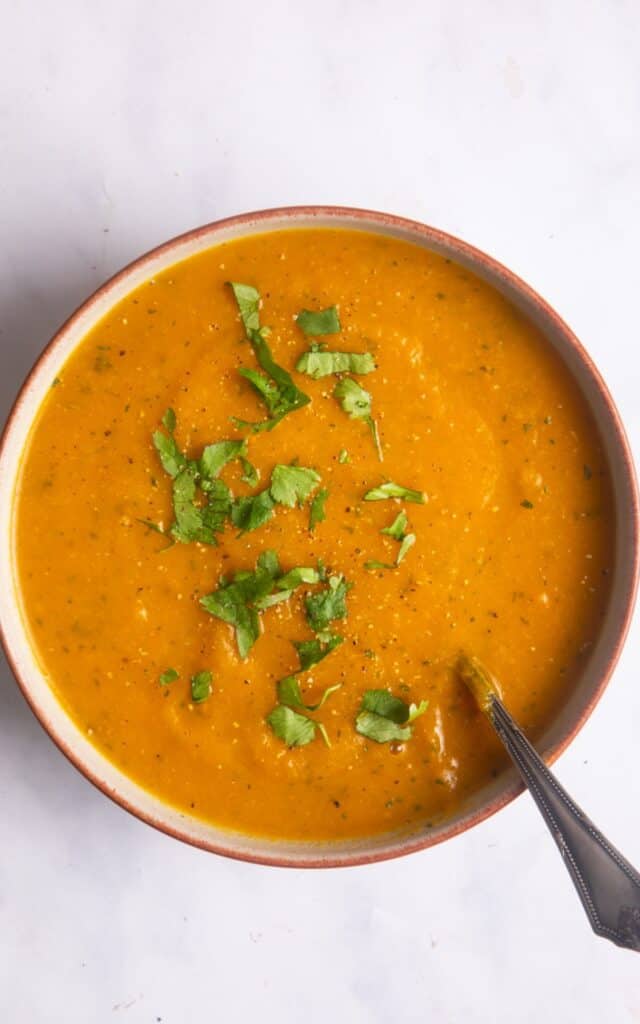Slow Cooker Carrot and Coriander Soup Healthy Living James