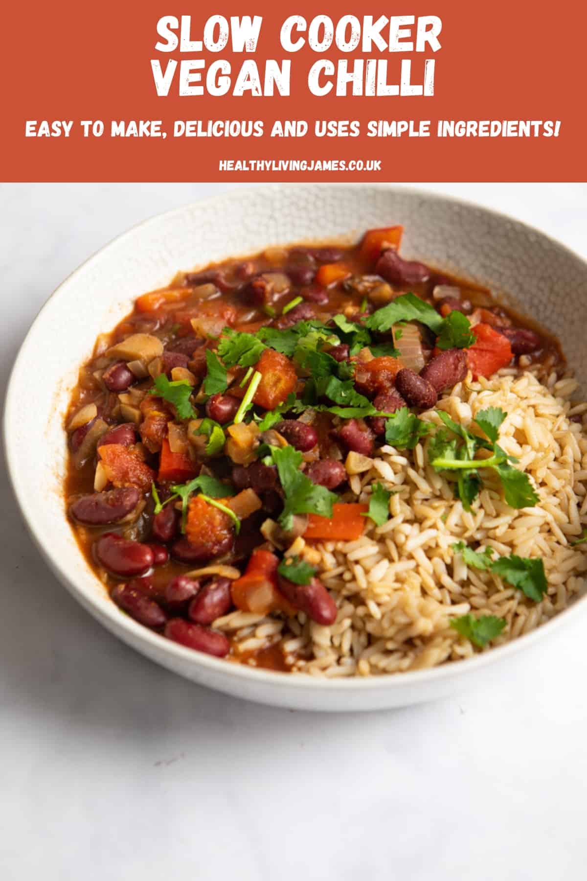 Slow Cooker Vegan Chilli for under £1pp Healthy Living James