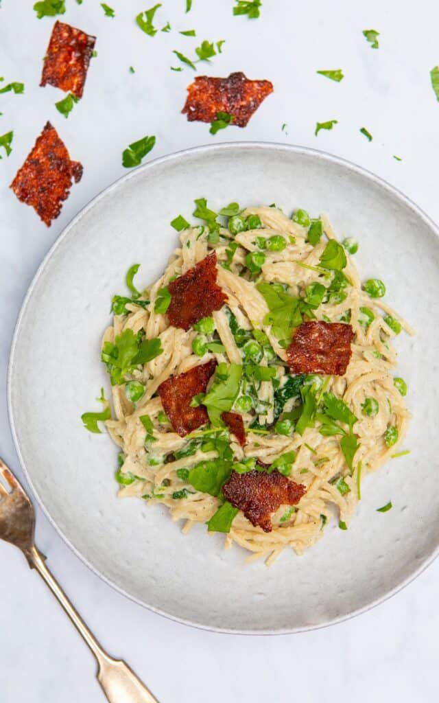 Easy Vegan Spaghetti Carbonara Healthy Living James
