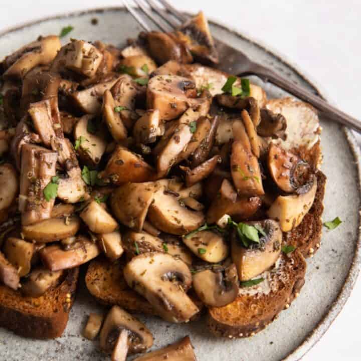 Garlic Mushrooms on Toast Healthy Living James