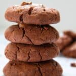 4 baked Gluten Free Chocolate Cookies.