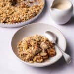 Gluten free oat crumble topping.