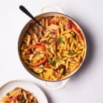 one pot pasta with vegetables.