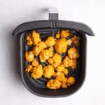 Cauliflower in an air fryer.