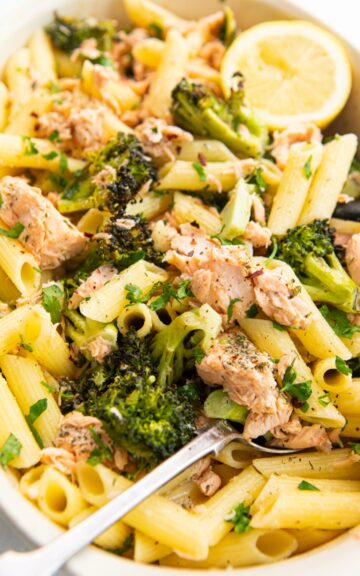 Easy Salmon and Broccoli Pasta - Healthy Living James