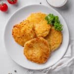 potato rosti served on a plate.