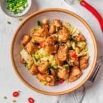 salt and pepper chicken stir fry.