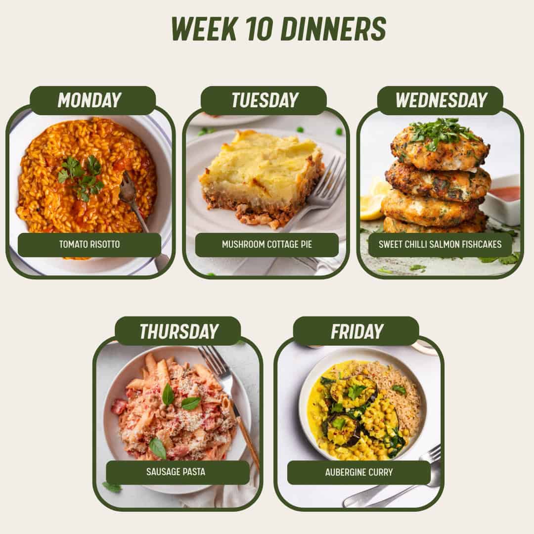 Week 10 Dinners  16/3/26