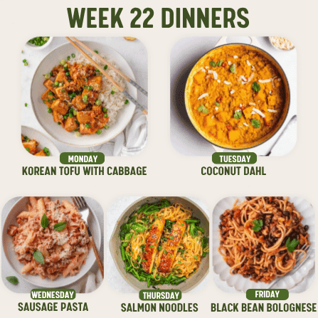 Week 22 Dinners - 8/6/26