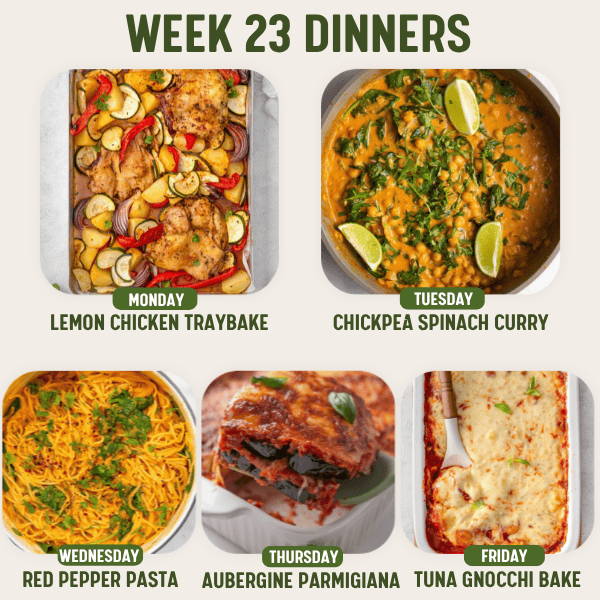 Week 23 Dinners - 15/6/26