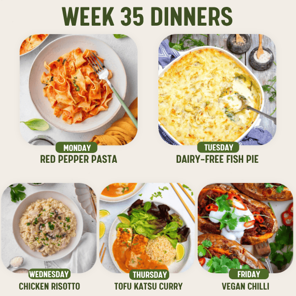 Week 35 Dinners - 7/9/26